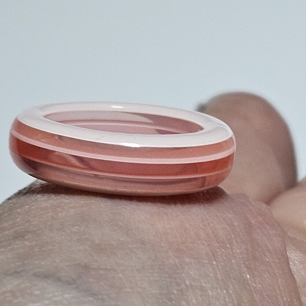 Striped Shades Of Pink Ring Size 5 - Picture 3 of 12